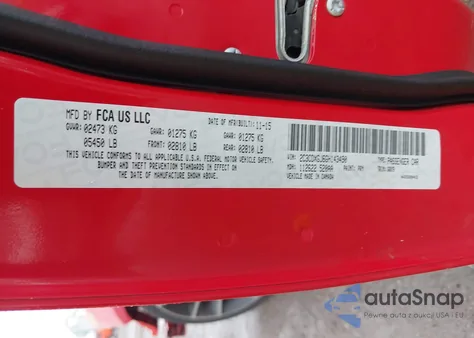 2016 Dodge Charger R/T Scat Pack from USA, damaged, VIN 2C3CDXGJ6GH143490